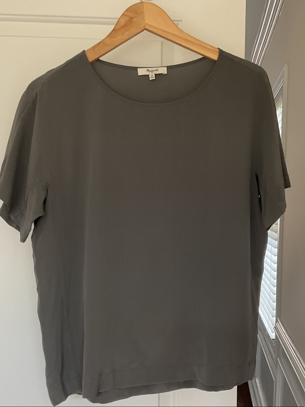 Madewell Olive Short Sleeve Crew Neck Tee